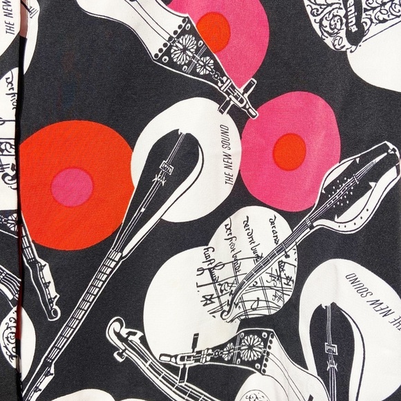 Vintage Martinique Women’s Long Sleeve Music Instruments Button up‎ Size Large - Picture 5 of 9